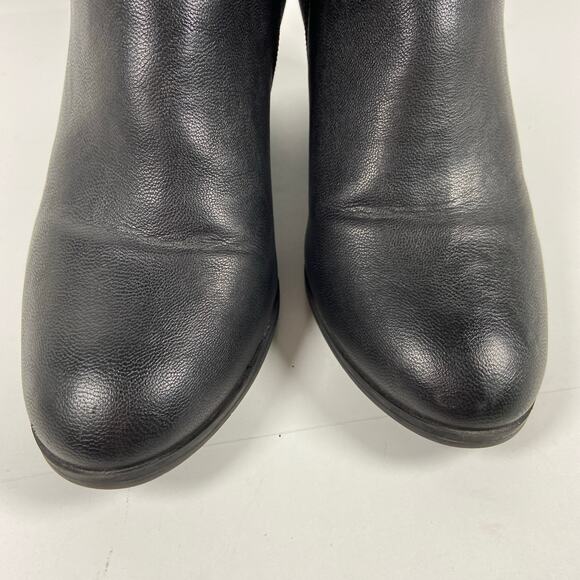 Style and Co Faux Leather Black Booties Size 7.5 - Picture 5 of 9
